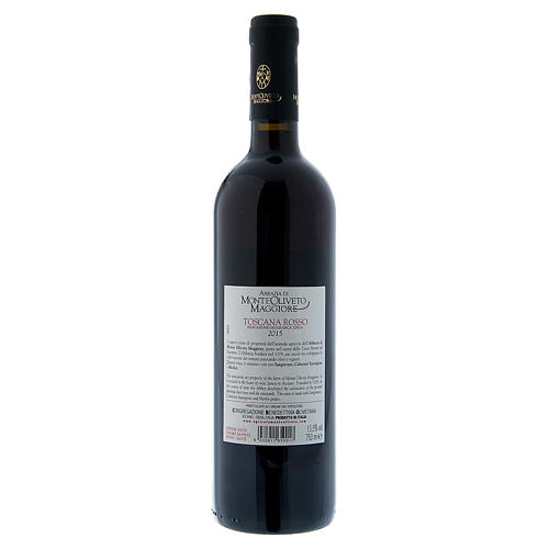 Vin rouge de la Toscane, Monastère Oliveto 2015 2