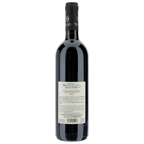 Tuscany red wine 2017 Monte Oliveto Abbey 750 ml 2