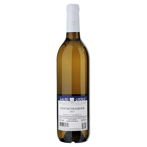 Vinho Traminer Aromático DOC 2025 Abadia Muri Gries 750 ml 3