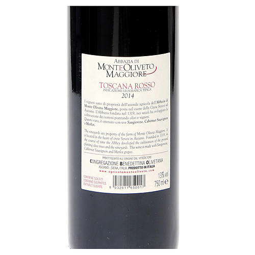 Vin rouge de Toscane 2014 Abbaye de Mont Oliveto 750 cl 2