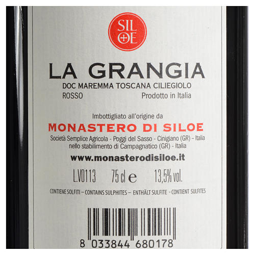 Wino 'La Grangia' DOC Maremma Toscana Ciliegiolo rosso Siloe 2021 2