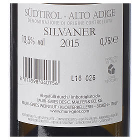 Les vins rouges et blancs: Vin Silvaner DOC 2015 Abbaye Muri Gries 750ml