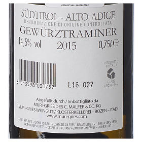 Vino Traminer Aromatico DOC 2015 A. Muri Gries 750 ml s2