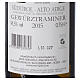 Vino Traminer Aromatico DOC 2015 A. Muri Gries 750 ml s2