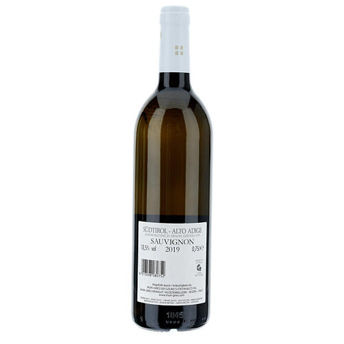 Sauvignon DOC white wine Muri Gries Abbey 2019 2