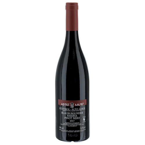 Pinot Nero Riserva DOC red wine Muri Gries Abbey 2017 2