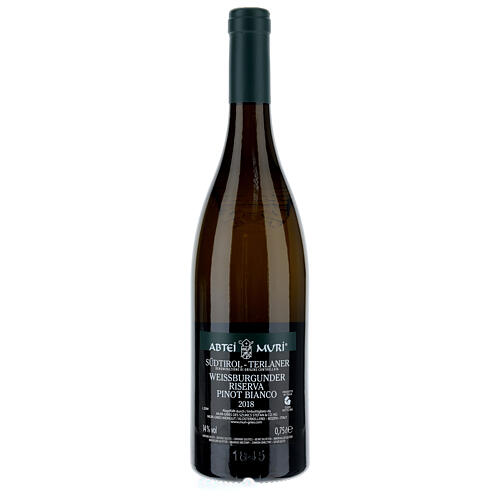 Vin Weiss blanc DOC 2018 Abbaye Muri Gries 750 ml 2