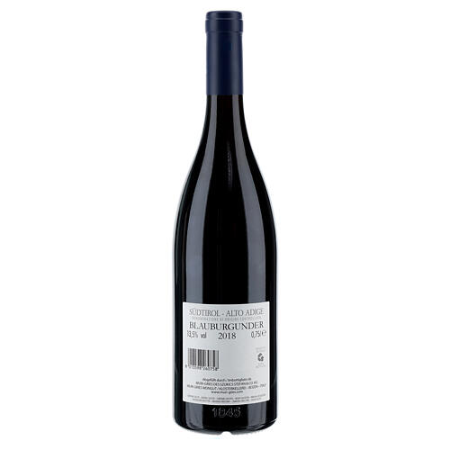 2018 CDO Pinot Nero red wine from the Abbey of Muri Gries in South Tyrol 750 ml 2