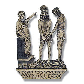 Cuadros estaciones Vía Crucis 15 piezas bronce
