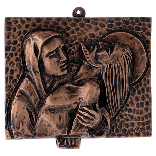 Tableaux Via Crucis, 15 pièces, bronze martelé 13