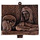 Tableaux Via Crucis, 15 pièces, bronze martelé s14