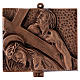 Stazioni Via Crucis 15 quadri bronzo martellato s9