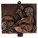 Stazioni Via Crucis 15 quadri bronzo martellato s11