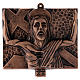 Way of the Cross in hammered bronze, 15 stations s15