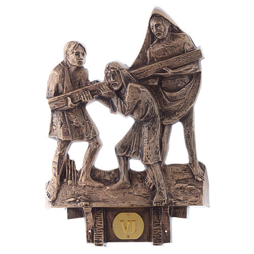 Stations of the Cross in bronze, 14 stations 6