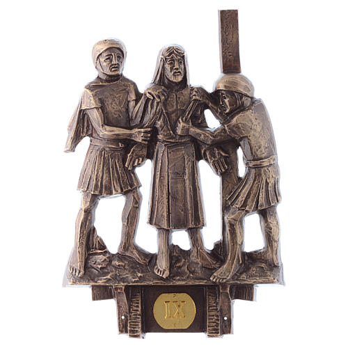 Stations of the Cross in bronze, 14 stations 9