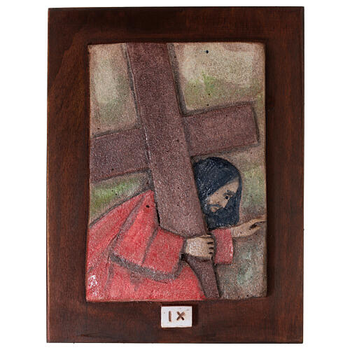 Way of the Cross in majolica, 14 stations 11