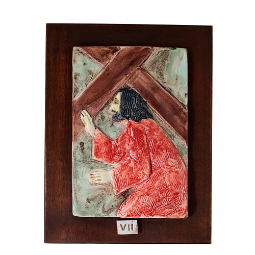 Way of the Cross in majolica, 14 stations 9