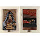 Way of the Cross in majolica backed with wood, 14 stations s8