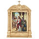 Way of the Cross in wood decorated with columns, 15 stations s1