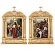 Stations of the Cross in wood decorated with columns, 15 stations s8