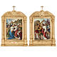 Stations of the Cross in wood decorated with columns, 15 stations s9