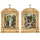 Stations of the Cross in wood decorated with columns, 15 stations s12