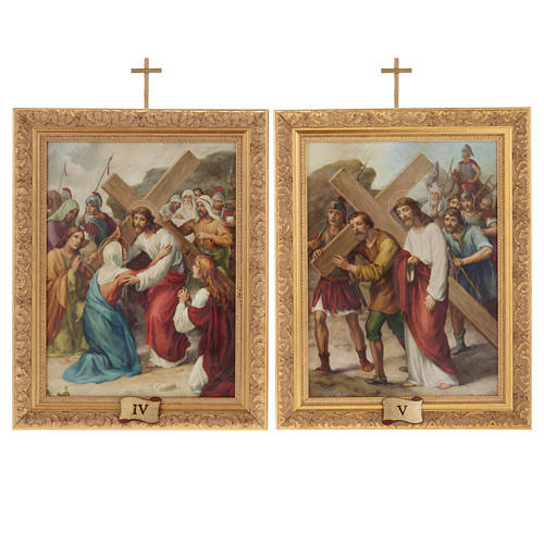 Way of the Cross in printed wood, 15 stations 11