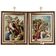Stations of the Cross printed on wood, 15 stations s10