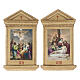 Stations of the Cross printed on wood framed, 15 station s11