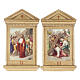 Stations of the Cross printed on wood framed, 15 stations s6