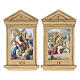 Stations of the Cross printed on wood framed, 15 stations s9