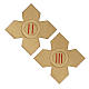 Via Crucis: 15 cruces doradas numeradas madera s3