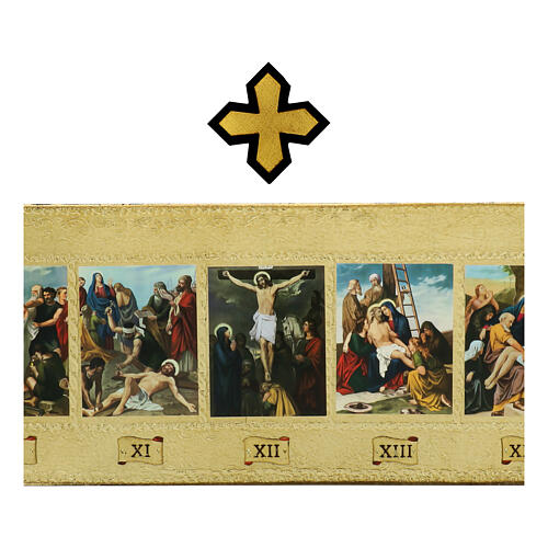 15 Stations of the Cross on 2 wooden boards 4
