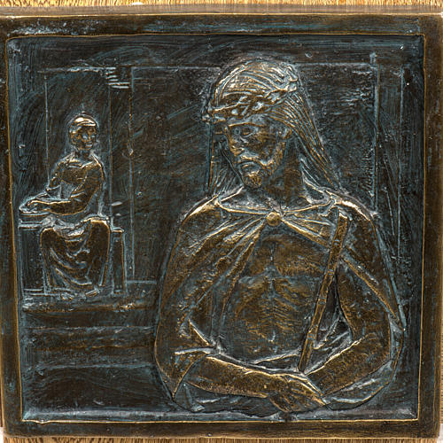 15 Stations of the cross in wood paste 2