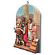 Vía Crucis 15 estaciones clásica en relieve pasta de madera s3