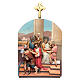 Vía Crucis 15 estaciones clásica en relieve pasta de madera s4