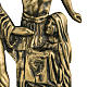 Way of the cross in brass with capital, 24x42cm s4
