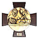 14 Stations of the Cross in brass and wood. s14