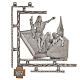 Way of the cross in silver plated bronze, 15 stations s1