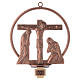 Way of the cross in copper plated bronze, 15 round stations. s12