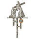 Way of the cross in silver-plated brass, 15 stations s7
