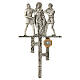 Way of the cross in silver-plated brass, 15 stations s11