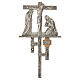 Way of the cross in silver-plated brass, 15 stations s13
