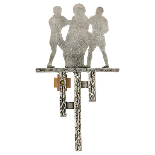 Stations of the Cross in silver-plated brass, 15 stations 17