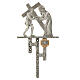 Stations of the Cross in silver-plated brass, 15 stations s6