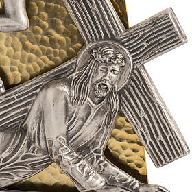 Way of the cross hammered bronze, 15 stations.
