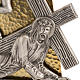 Vía Crucis 15 estaciones bronce martillado dorado s2