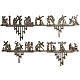 Way of the cross in brass 2 pieces, 14 stations. s1