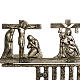 Way of the cross in brass 2 pieces, 14 stations. s5